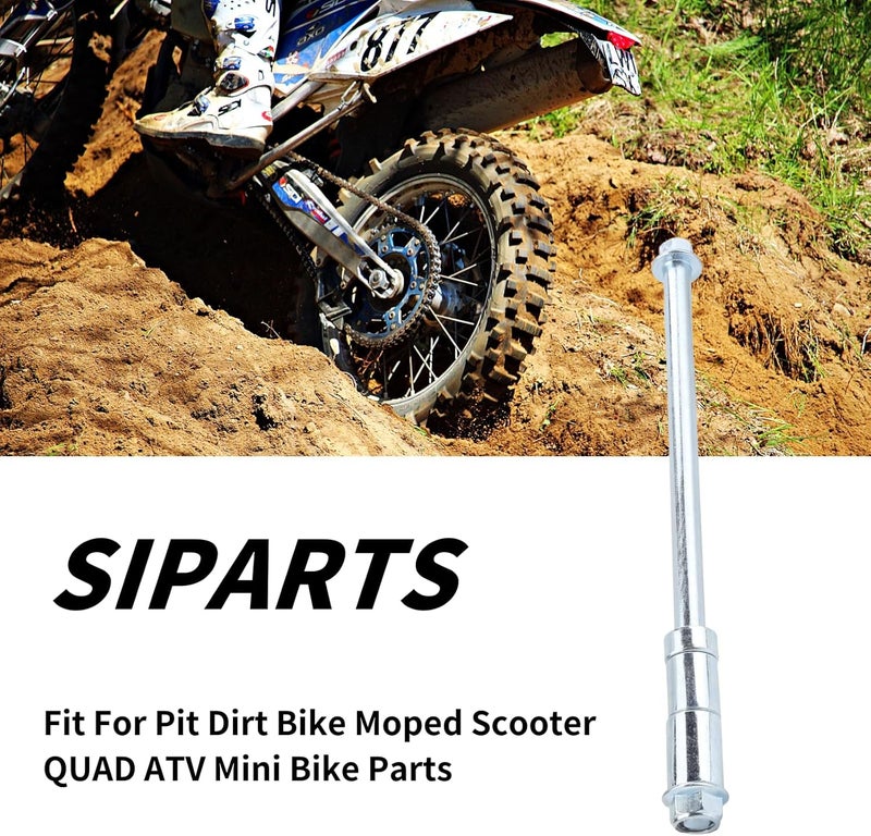 SIPARTS 12mm 220mm Front Rear Axle with Bushing 5mm 20mm 30mm Fit for Pit Dirt Bike Moped Scooter QUAD ATV Mini Bike Parts - Image 4